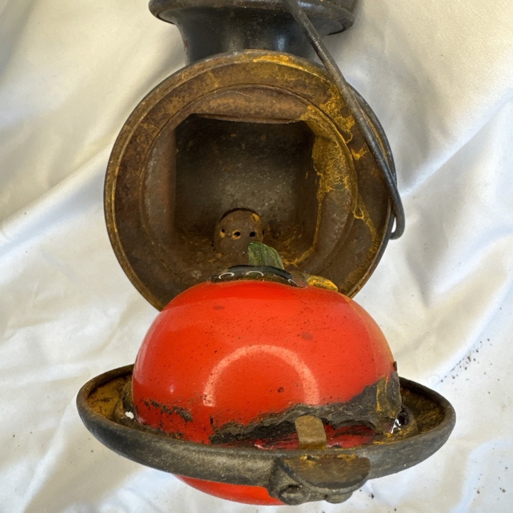 Ford Model T Kerosene‎ Headlamp With A Repurposed Red Glass Lense - Picture 5 of 6
